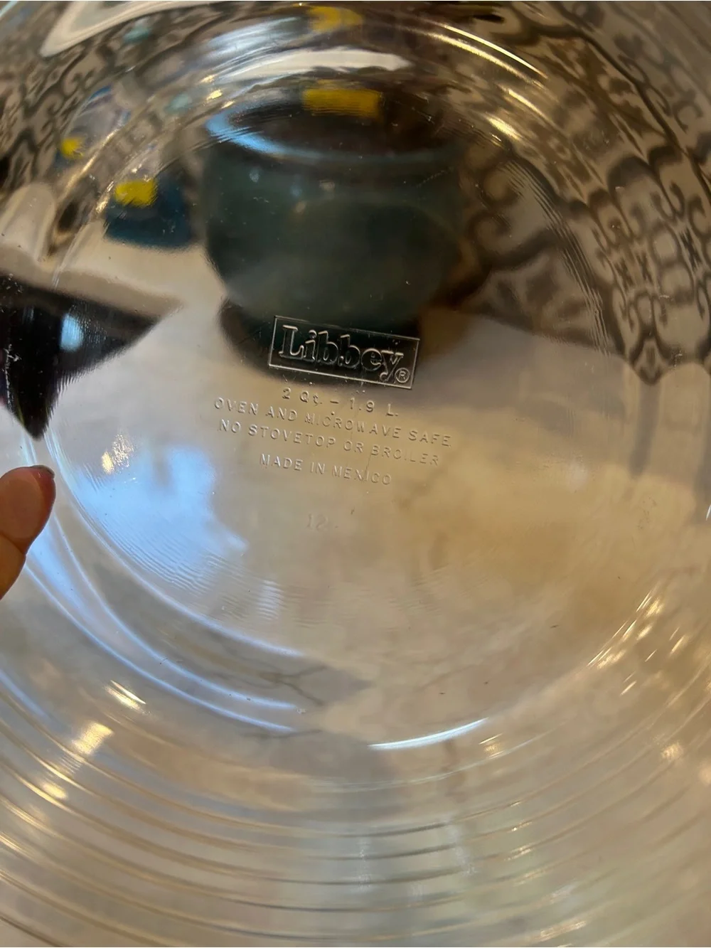 1990s Vintage Libbey Ribbed Glass Lidded Casserole Baking Dish- EUC